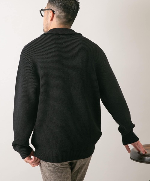 「URBAN RESEARCH ROSSO MEN」 長袖ニット LARGE ダークブラウン メンズ_6