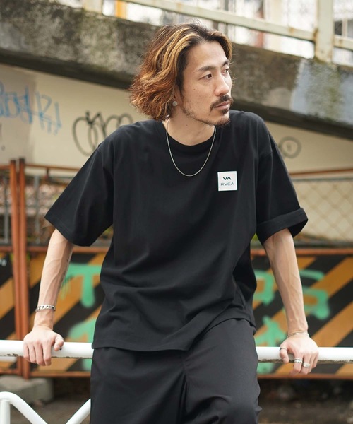 「RVCA」 半袖Tシャツ MEDIUM ホワイト メンズ_画像5