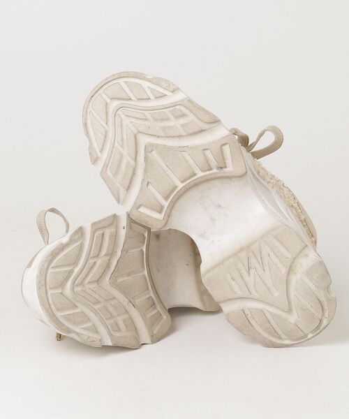 「RANDA」 ローカットスニーカー S ベージュ レディース_画像3