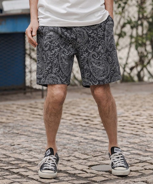 CAMBIO（カンビオ） パンツ mp14678-Paisley Denim Short Pants