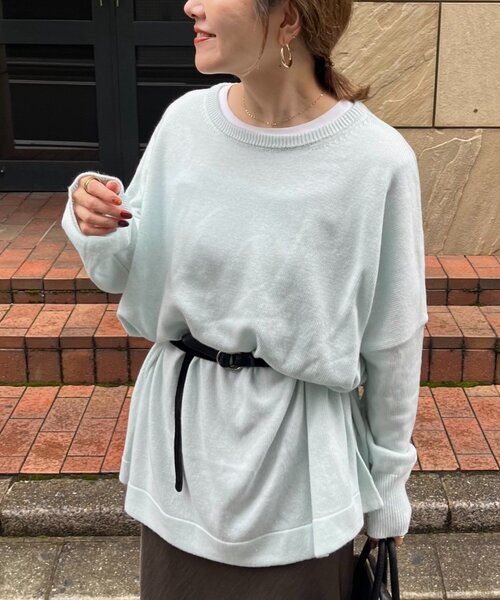 「CIAOPANIC TYPY」 7分袖ニット ONE SIZE グレー レディース_画像5