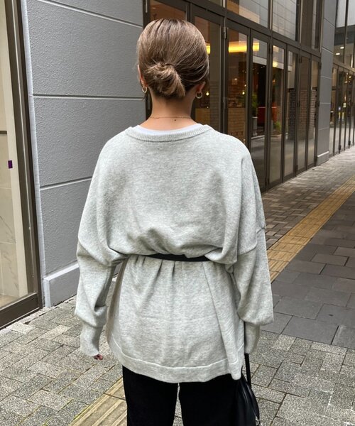 「CIAOPANIC TYPY」 7分袖ニット ONE SIZE グレー レディース_画像9