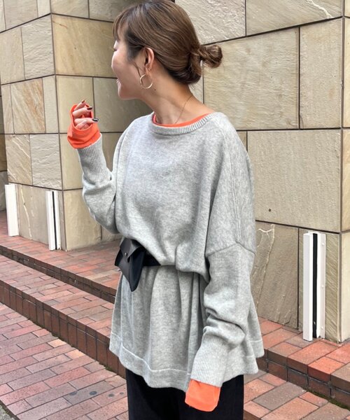 「CIAOPANIC TYPY」 7分袖ニット ONE SIZE グレー レディース_画像10