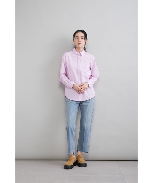 ジーンズ デニム デニムパンツ 「MILA PANTS」裾段差テーパードデニムパンツ レディースの画像