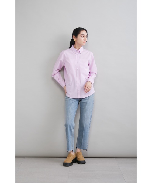 ジーンズ デニム デニムパンツ 「MILA PANTS」裾段差テーパードデニムパンツ レディースの画像