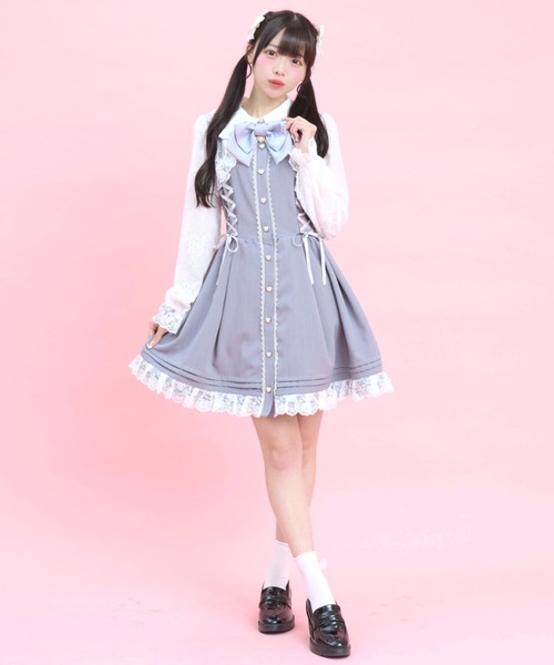シークレットハニー シーハニ レースボレロ風サイドレースアップワンピース Secret Honey（シークレットハニー） ワンピース レースボレロ風サイド