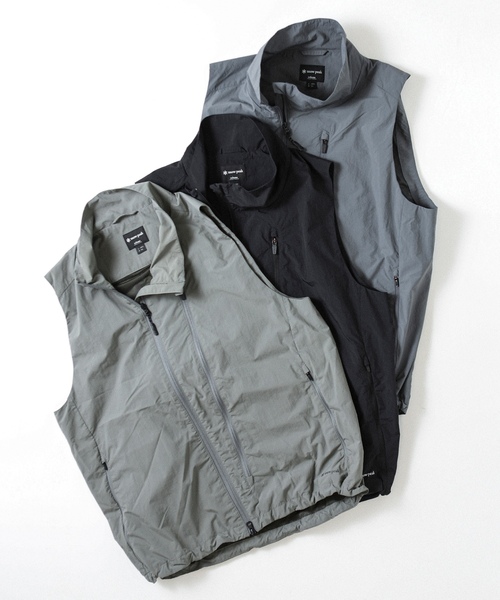 「Snow Peak」 ベスト「JOURNAL STANDARD relumeコラボ」 LARGE ブラック メンズの画像