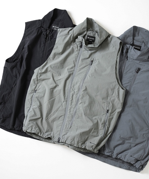 「Snow Peak」 ベスト「JOURNAL STANDARD relumeコラボ」 LARGE ブラック メンズの画像