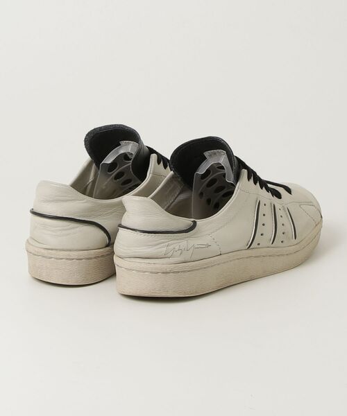 Y-3 「Y-3」 ローカットスニーカー 25.5cm ホワイト×ブラック メンズ 
