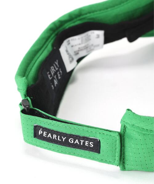 PEARL YGATESの 赤 バイザー PEARLY GATES（パーリーゲイツ） 【超美品】パーリーゲイツ サン