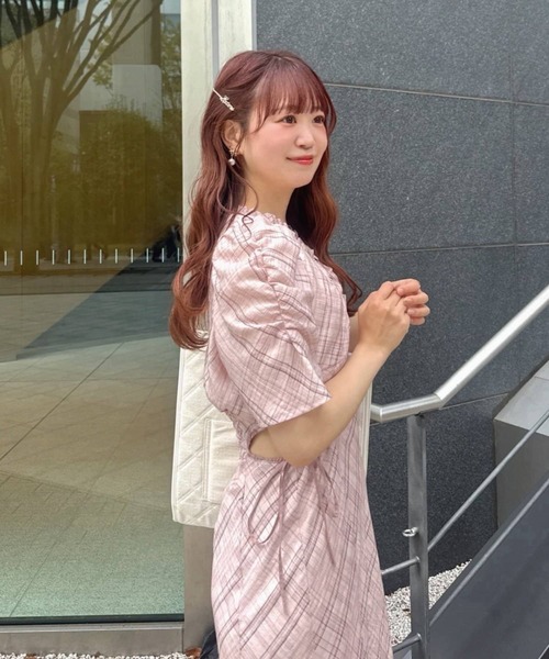 LouLoumei（ルルミー） ワンピース 夏 半袖 「LouLoumei」サイドカット