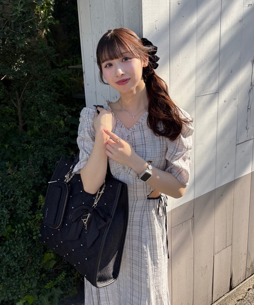 LouLoumei（ルルミー） ワンピース 夏 半袖 「LouLoumei」サイドカット