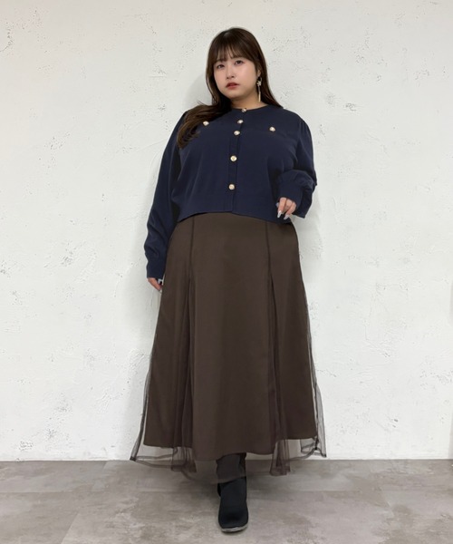 「Louiosy」 フレアスカート X-LARGE ブラック レディース_画像4
