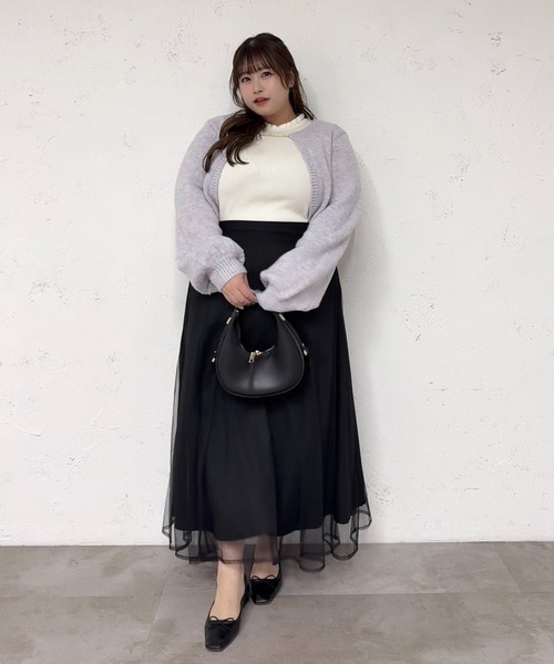 「Louiosy」 フレアスカート X-LARGE ブラック レディース_画像8