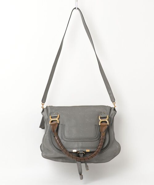 【極美品】クロエ マーシー ハンドバッグ ショルダー 2way グレー系 Chloe（クロエ） マーシー 2WAYバッグ - グレー レディース : ZOZOTOWN