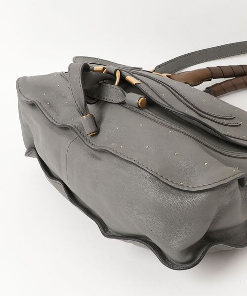 【極美品】クロエ マーシー ハンドバッグ ショルダー 2way グレー系 Chloe（クロエ） マーシー 2WAYバッグ - グレー レディース : ZOZOTOWN