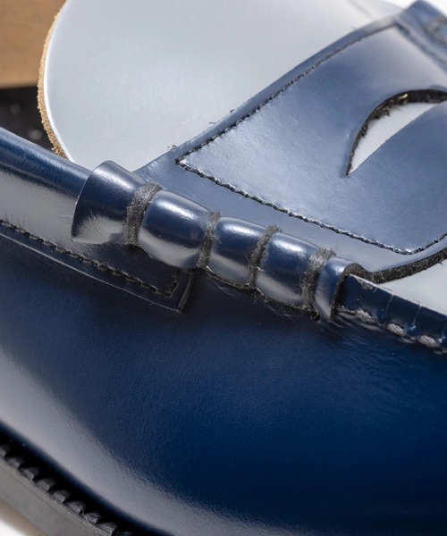 ローファー COMBI LOAFERS NVY GRY メンズの画像