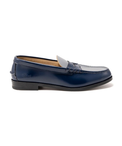 ローファー COMBI LOAFERS NVY GRY メンズの画像