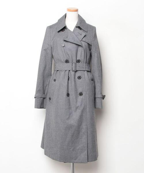 Aquascutum ライトグレー コート サイズ10 Aquascutum（アクアスキュータム） トレンチコート - グレー
