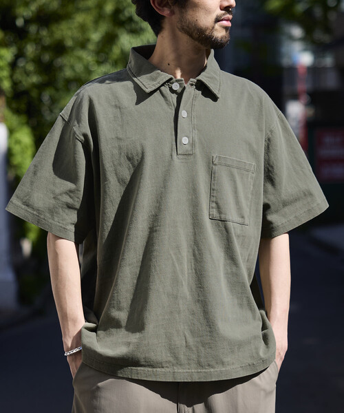 ポロシャツ HEAVY WEIGHT/ヘビーウェイト ピグメント ショートスリーブ ポロシャツ/Tシャツ/10.5オンス メンズの画像