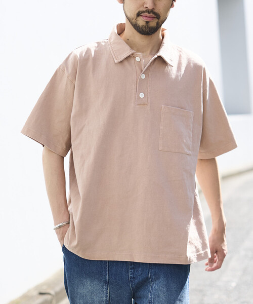 ポロシャツ HEAVY WEIGHT/ヘビーウェイト ピグメント ショートスリーブ ポロシャツ/Tシャツ/10.5オンス メンズの画像