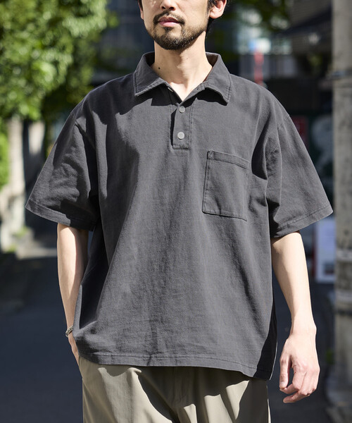 ポロシャツ HEAVY WEIGHT/ヘビーウェイト ピグメント ショートスリーブ ポロシャツ/Tシャツ/10.5オンス メンズの画像