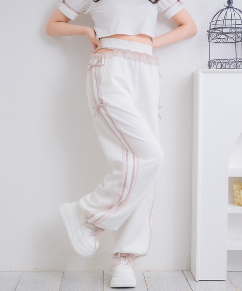 ROJITA（ロジータ） スウェットパンツ ジャージ サイドレースデザイン