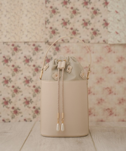 APRILY ハンドバッグ フラワーモチーフスマホバケット : ZOZOTOWN