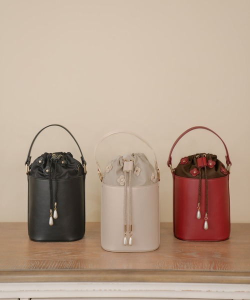 APRILY ハンドバッグ フラワーモチーフスマホバケット : ZOZOTOWN