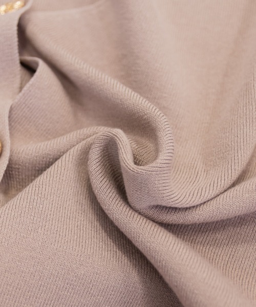 「CLETTE」 ニットカーディガン LL ミント レディース_画像4
