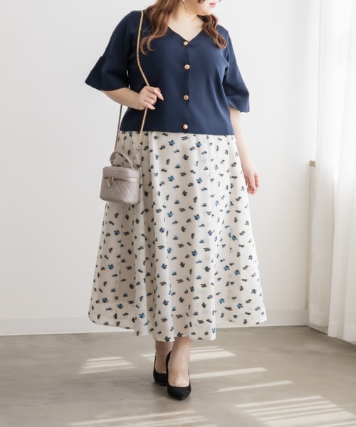 「CLETTE」 ニットカーディガン LL ミント レディース_画像6