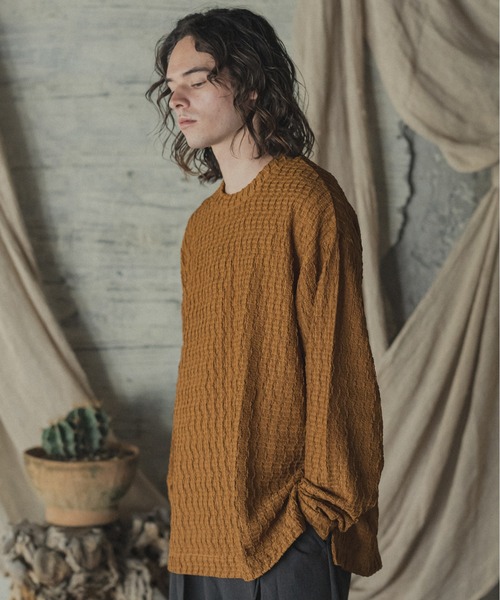 「Casper John」 長袖Tシャツ X-SMALL ブラウン メンズ_画像3
