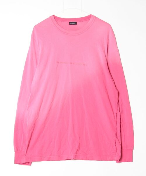 ERL ピンク 長袖トップス DIESEL（ディーゼル） 長袖Tシャツ MEDIUM ピンク メンズ : ZOZOTOWN