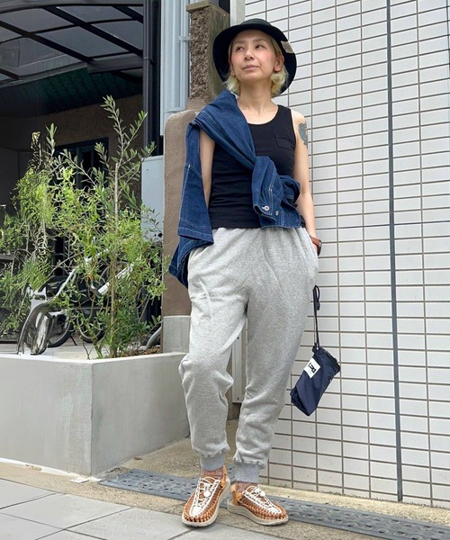 「OLD BETTY'S」 スウェットパンツ FREE 杢グレー レディース_画像7