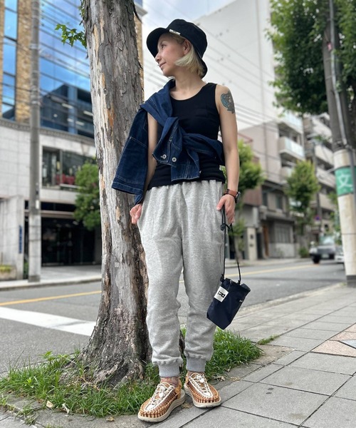 「OLD BETTY'S」 スウェットパンツ FREE 杢グレー レディース_画像8