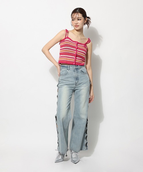 「SPIRALGIRL」 デニムパンツ MEDIUM ブルー レディース_画像5