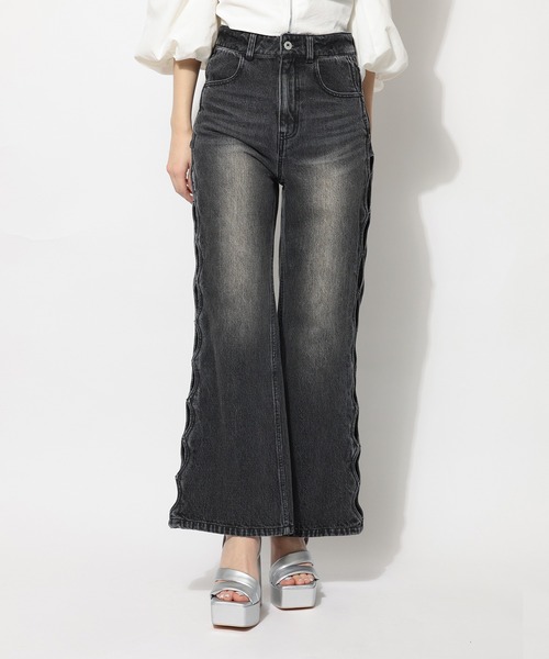 「SPIRALGIRL」 デニムパンツ MEDIUM ブルー レディース_画像9