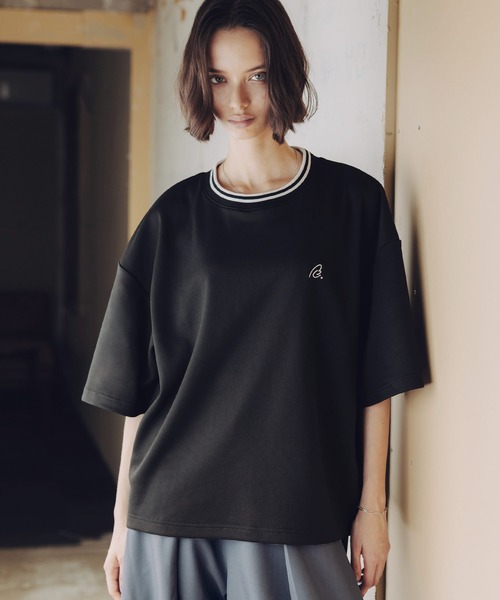 ROCHEM（ローシェン） tシャツ 鹿の子ポンチクルーネックTシャツ「接触