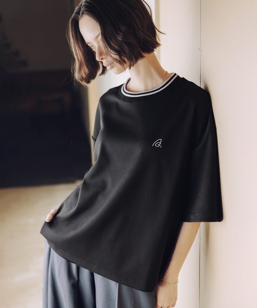 ROCHEM（ローシェン） tシャツ 鹿の子ポンチクルーネックTシャツ「接触