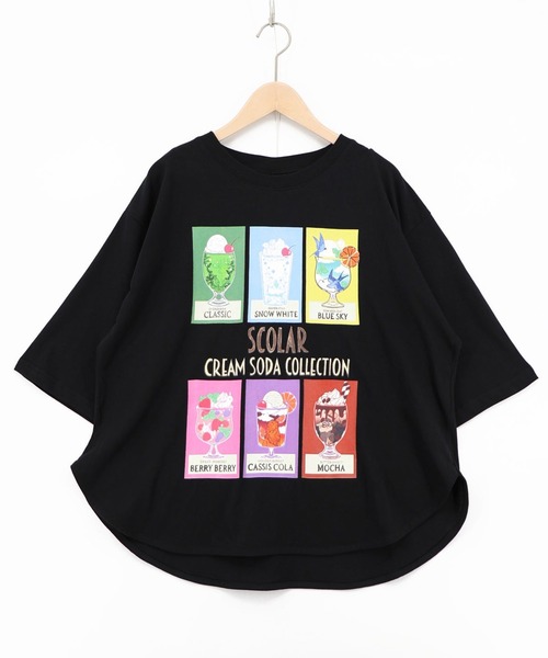 ScoLar（スカラー） tシャツ スカラークリームソーダコレクション柄T