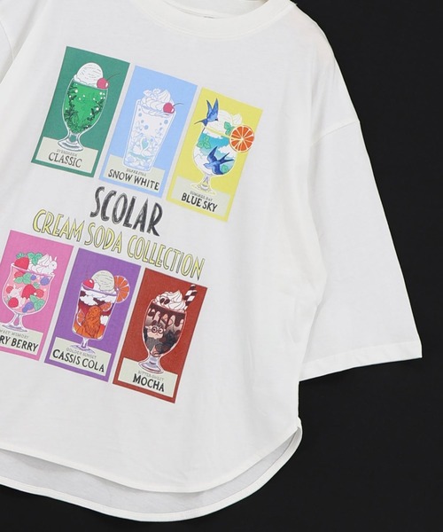 ScoLar（スカラー） tシャツ スカラークリームソーダコレクション柄T