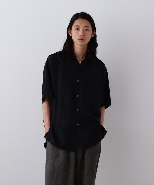 YLEVE（イレーヴ） シャツ 半袖 YLEVE / SILK HABUTAE SHIRT メンズ