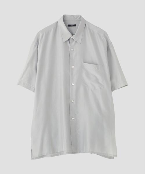 YLEVE（イレーヴ） シャツ 半袖 YLEVE / SILK HABUTAE SHIRT メンズ