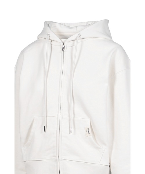 GLOWNY ショート丈　ジップパーカー GLOWNY パーカー G STANDARD ZIP-UP HOODIE レディース : ZOZOTOWN