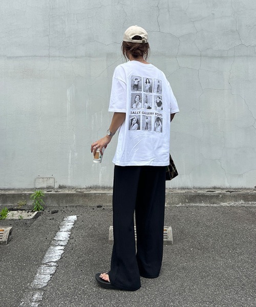 「ISOOK」 半袖Tシャツ FREE ホワイト レディース_画像3