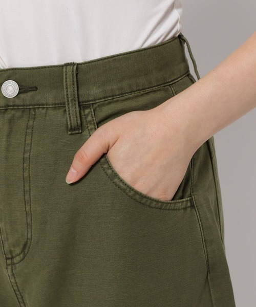 「BAYFLOW」 カーゴパンツ SMALL カーキ レディース_画像6