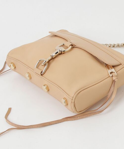 「REBECCA MINKOFF」 ワンポイントショルダーバッグ - ベージュ レディース_画像3