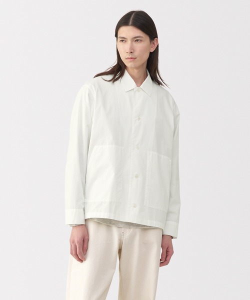 「MUJI Labo」 長袖シャツ L オフホワイト メンズ_画像2