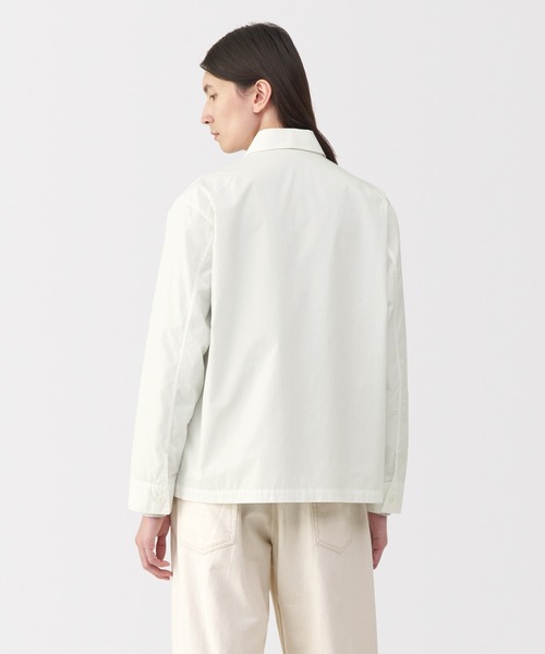 「MUJI Labo」 長袖シャツ L オフホワイト メンズ_画像4