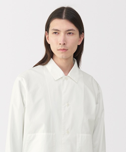 「MUJI Labo」 長袖シャツ L オフホワイト メンズ_画像5